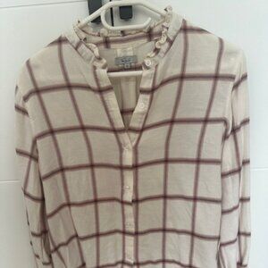 RAILS Large checkered red / white shirt